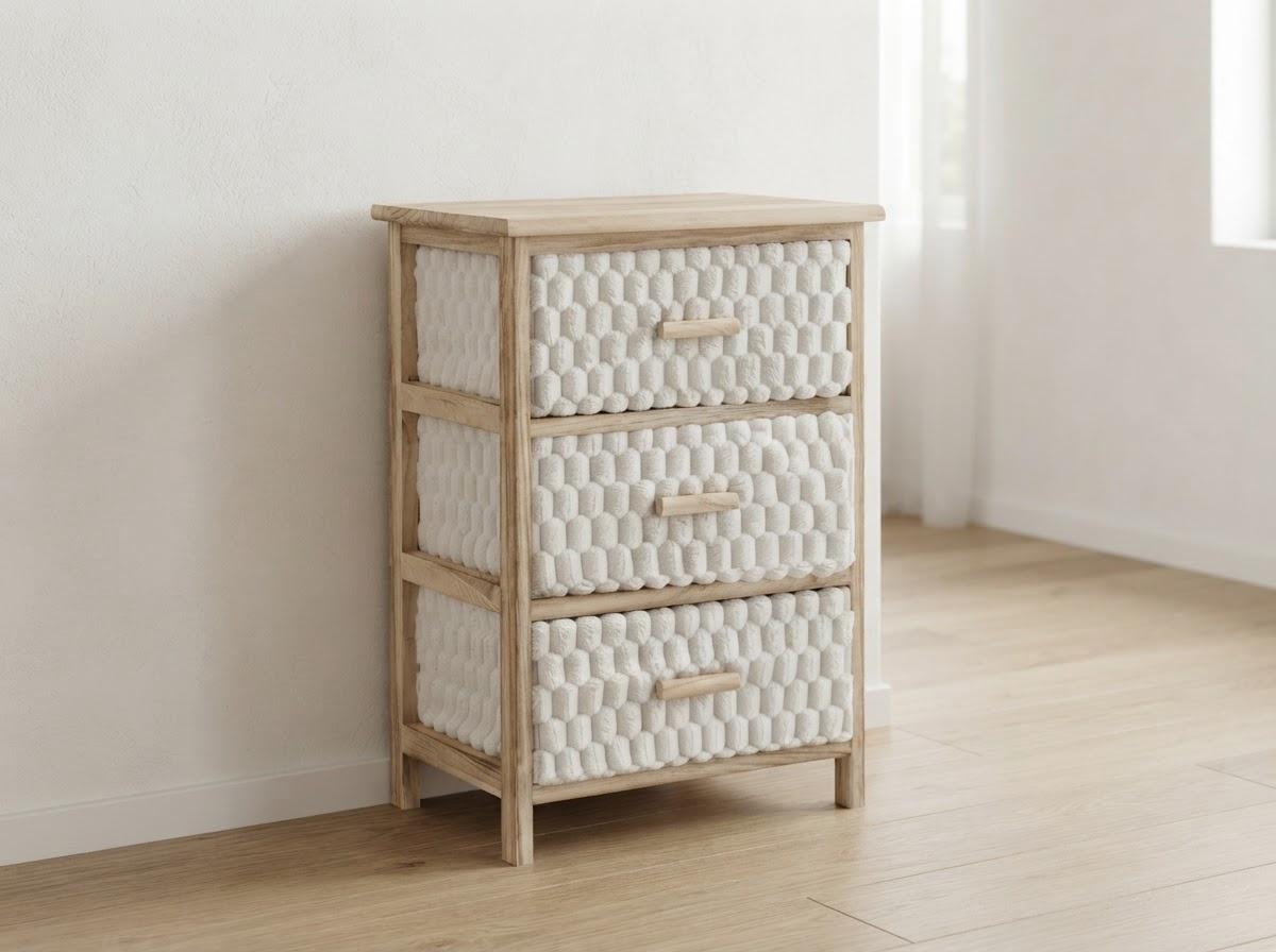 KOMODA Z 3 SZUFLADAMI MATERIAŁOWYMI 40 x 29 x 58 CM pol_pl_KOMODA-Z-3-SZUFLADAMI-MATERIALOWYMI-40-x-29-x-58-CM-12138_7