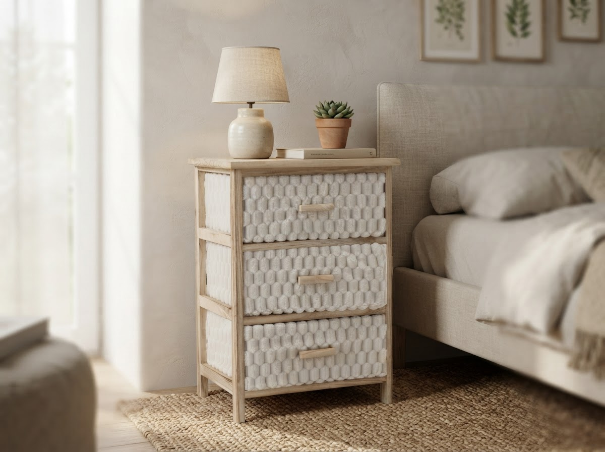KOMODA Z 3 SZUFLADAMI MATERIAŁOWYMI 40 x 29 x 58 CM pol_pl_KOMODA-Z-3-SZUFLADAMI-MATERIALOWYMI-40-x-29-x-58-CM-12138_8
