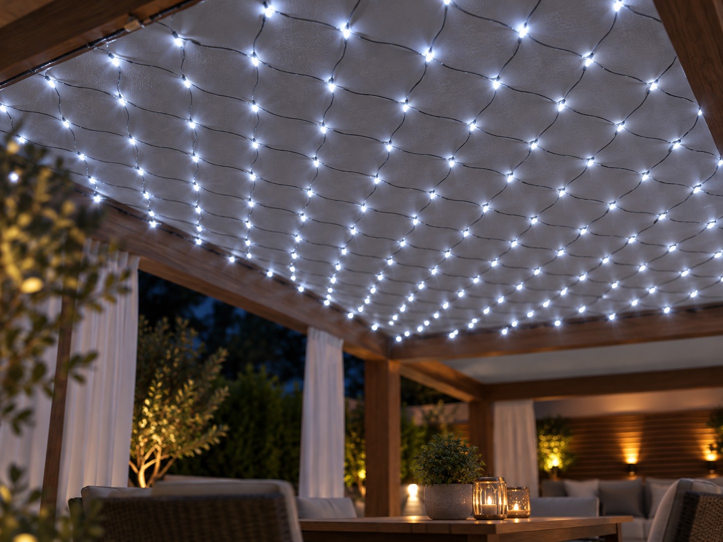 Сітка Led 320L Холодний Білий 3 x 2 М Внутрішня/Зовнішня