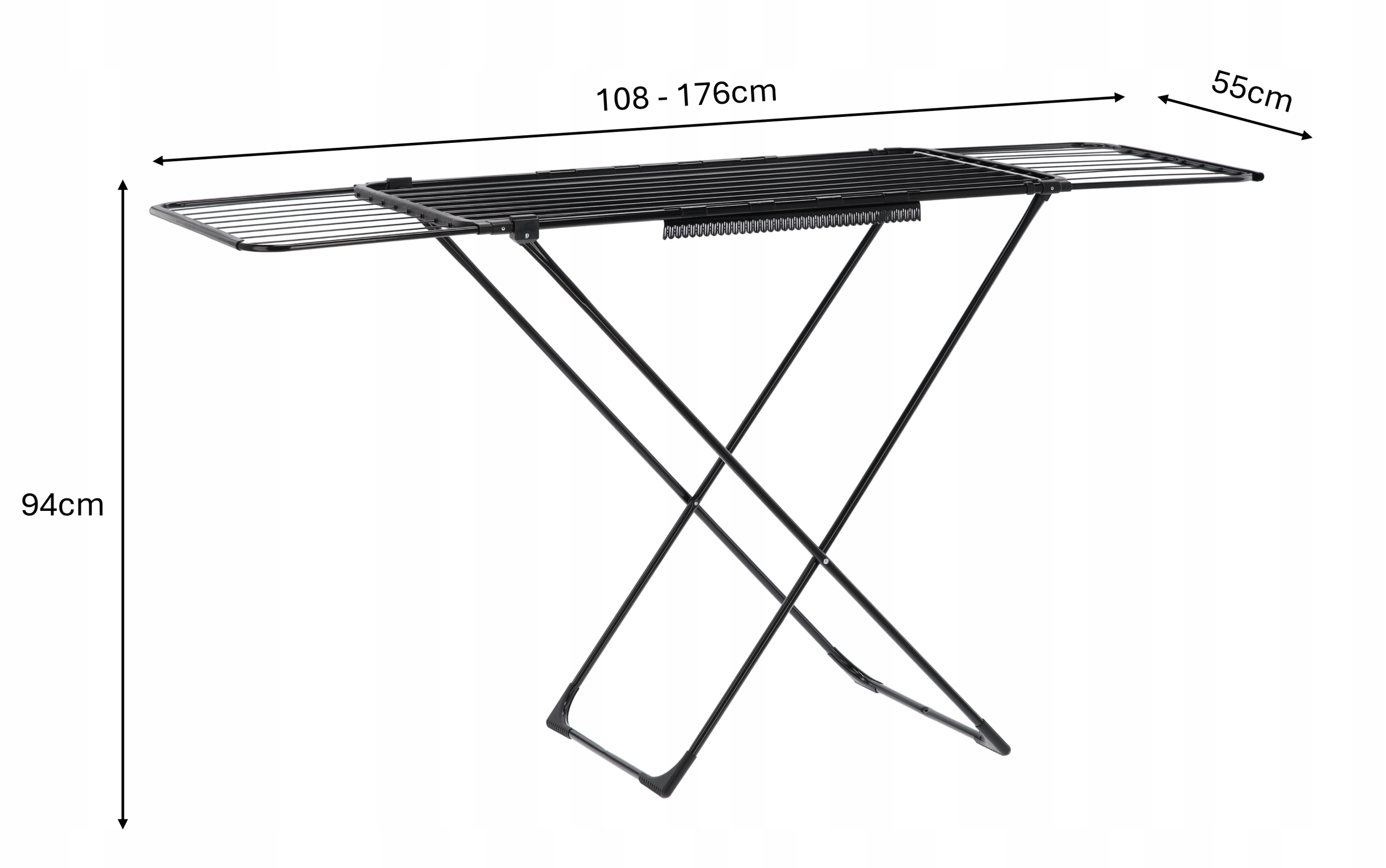 Сушилка Для Білизни Rea Телескопічна 176(108) x 55 x 94 См (4)