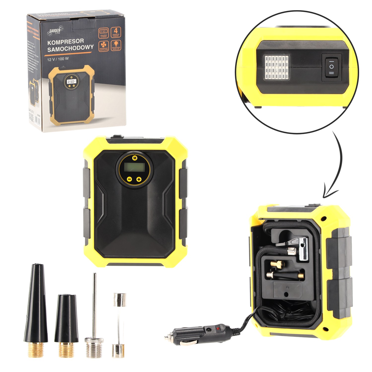 KOMPRESOR SAMOCHODOWY 12V 100W pol_pl_KOMPRESOR-SAMOCHODOWY-12V-100W-1915_1