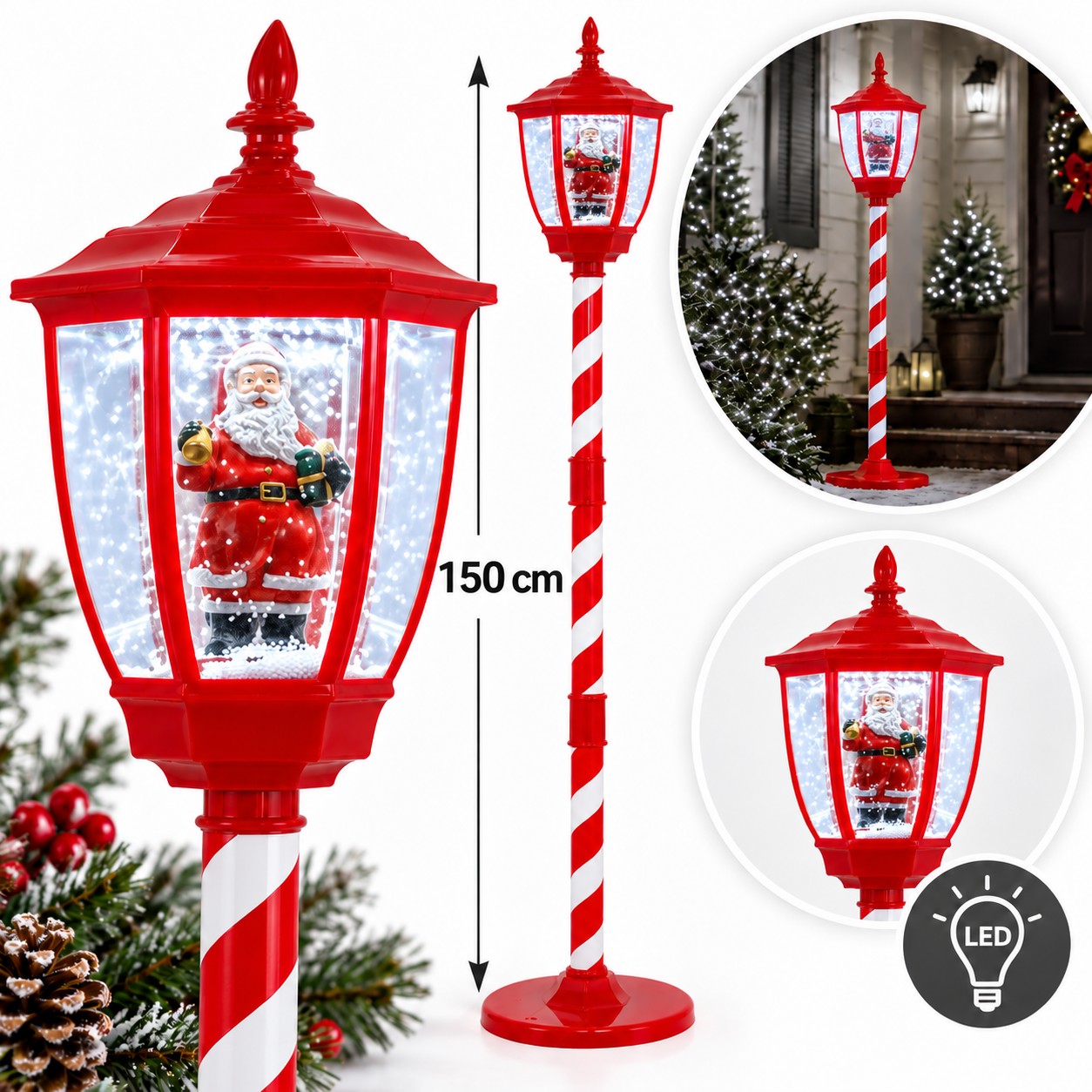 ŚWIĄTECZNA LATARNIA 30 x 30 x 150 CM Z POZYTYWKĄ CZERWONA ZIMNY BIAŁY LED *3851 pol_pl_SWIATECZNA-LATARNIA-30-x-30-x-150-CM-Z-POZYTYWKA-CZERWONA-ZIMNY-BIALY-LED-3851-11746_4
