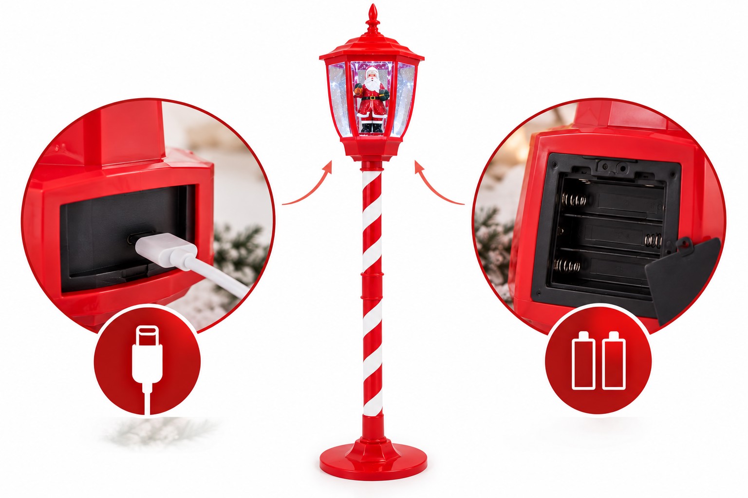 ŚWIĄTECZNA LATARNIA 30 x 30 x 150 CM Z POZYTYWKĄ CZERWONA ZIMNY BIAŁY LED *3851 pol_pl_SWIATECZNA-LATARNIA-30-x-30-x-150-CM-Z-POZYTYWKA-CZERWONA-ZIMNY-BIALY-LED-3851-11746_6