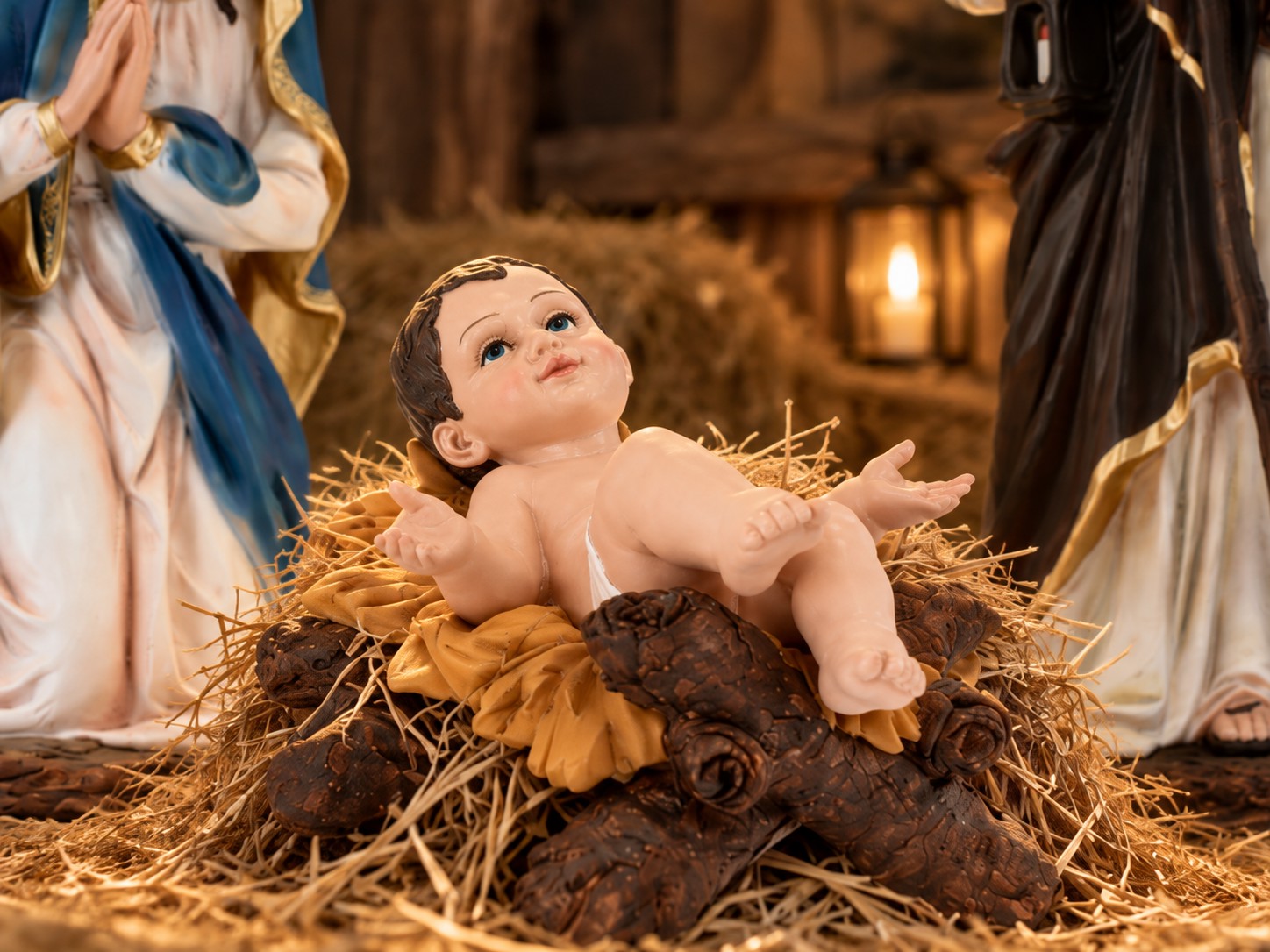 Dzieciątko Jezus do szopki z figurami 106,68 cm
