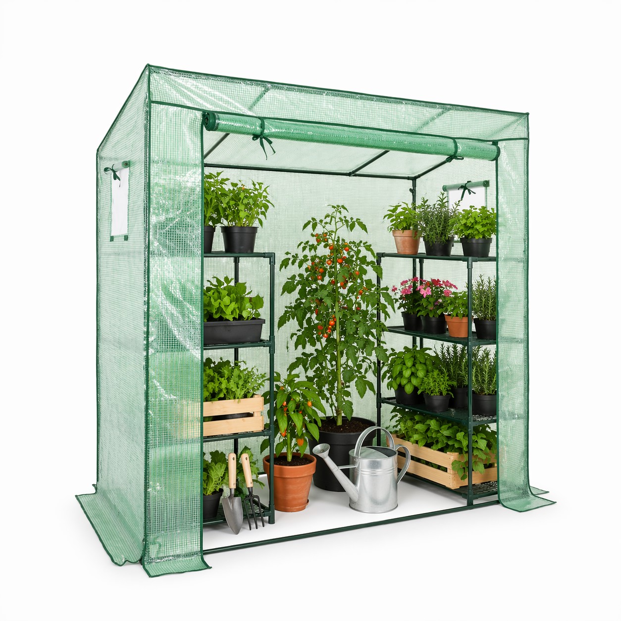 SZKLARNIA NA POMIDORY BIAŁA 200 x 77 x 168/146 cm pol_pl_SZKLARNIA-NA-POMIDORY-BIALA-200-x-77-x-168-146-cm-1339_8