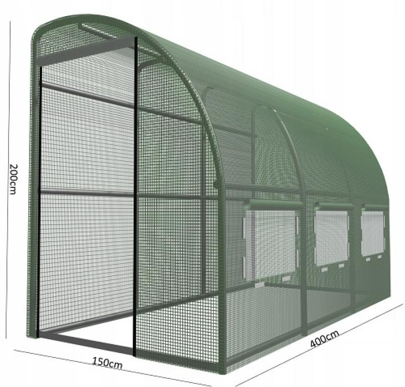 TUNEL FOLIOWY OGRODOWY 3 SEGMENTOWY "POŁÓWKA" ZIELONY 4X1,5X2 m pol_pl_TUNEL-FOLIOWY-OGRODOWY-3-SEGMENTOWY-POLOWKA-ZIELONY-4X1-5X2-m-1032_3
