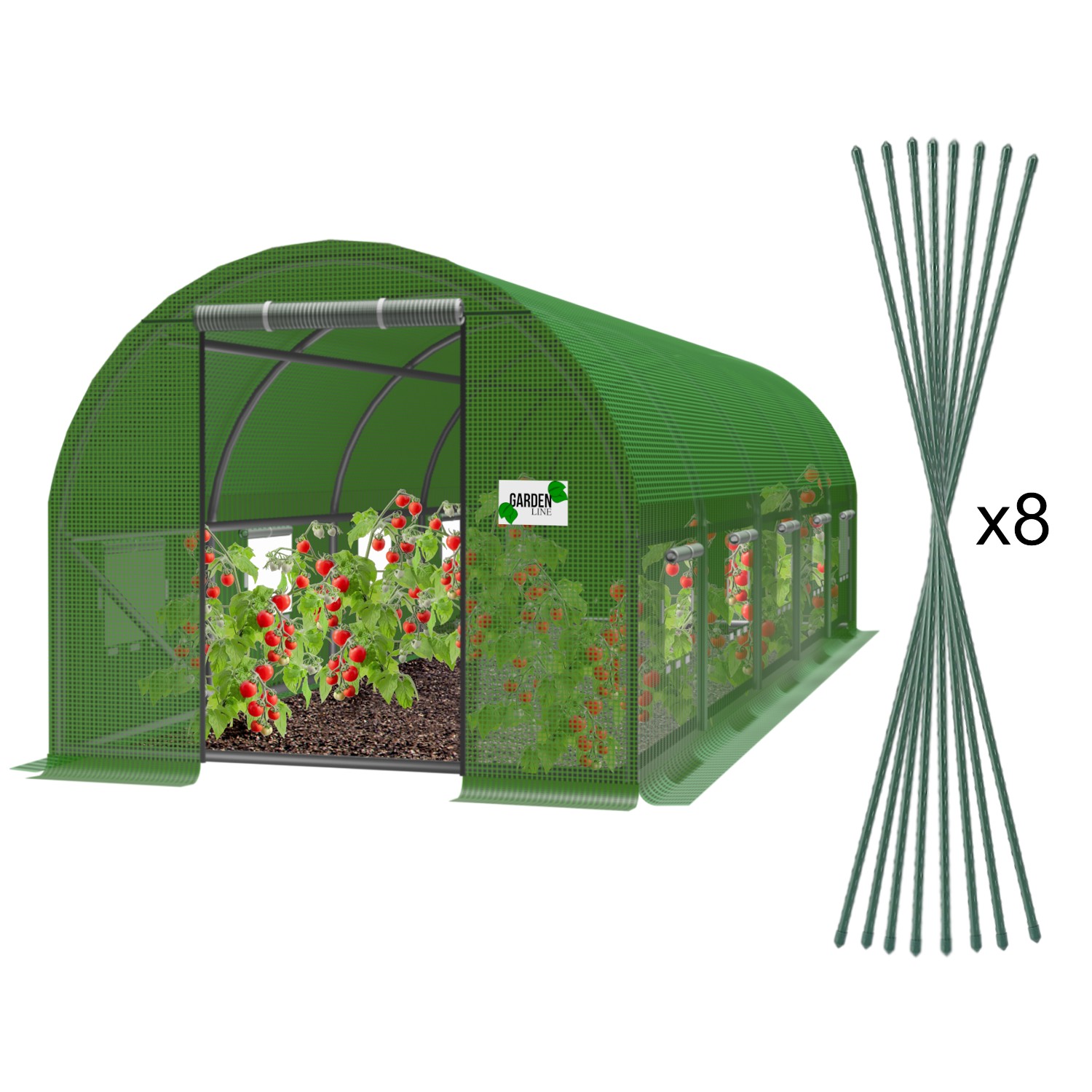 TUNEL FOLIOWY OGRODOWY 5 SEGMENTOWY ZIELONY 8 x 3 x 2 M pol_pl_TUNEL-FOLIOWY-OGRODOWY-5-SEGMENTOWY-ZIELONY-8-x-3-x-2-M-762_2