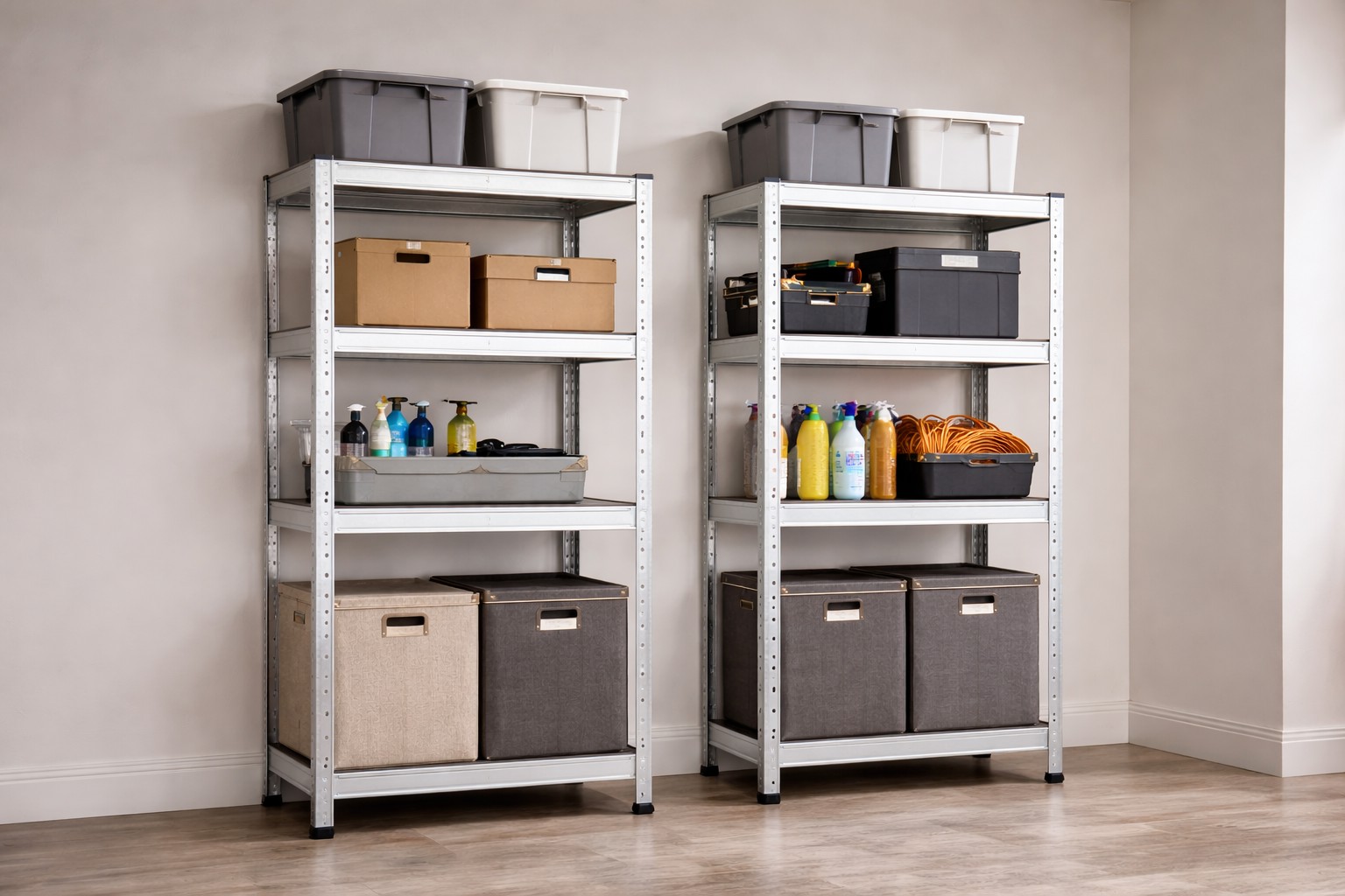 ZESTAW DWÓCH REGAŁÓW 4-POZIOMOWYCH 150 x 70 x 30 CM UDŹWIG PÓŁKI: 150 KG pol_pl_ZESTAW-DWOCH-REGALOW-4-POZIOMOWYCH-150-x-70-x-30-CM-UDZWIG-POLKI-150-KG-1812_11