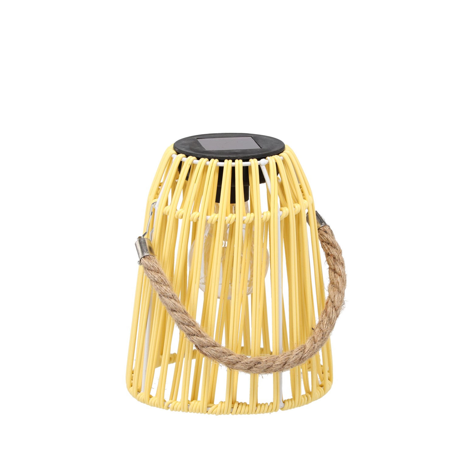 Сонячний ліхтар жовтий 18 см Led (3)