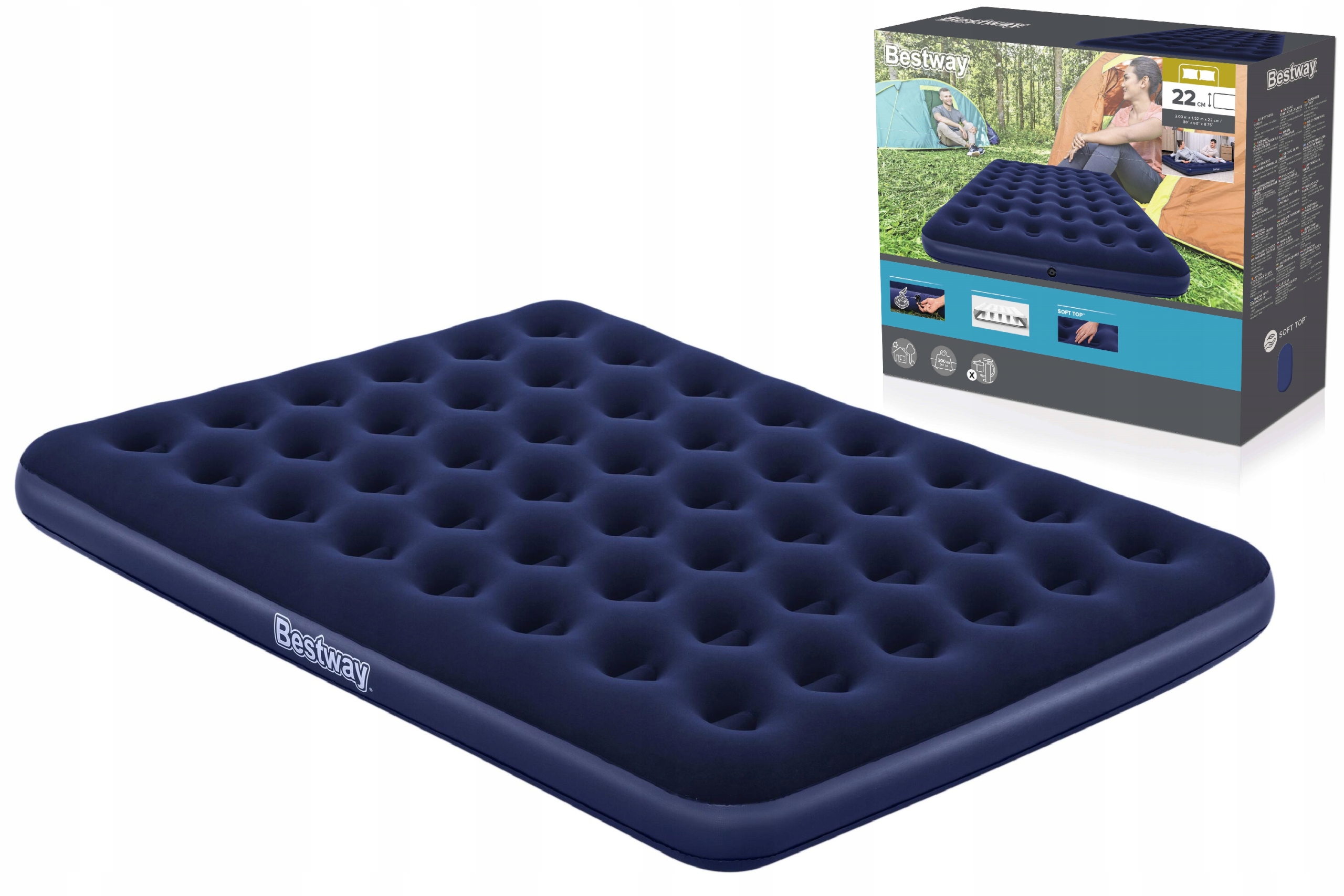 Надувной Матрас 203 x 152 x 22 см Queen Size (4)