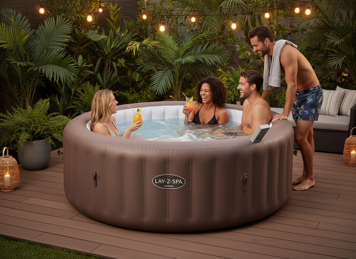 DMUCHANE SPA LAY-Z-SPA HAWAII AIRJET 196 X 71 CM aranżacja