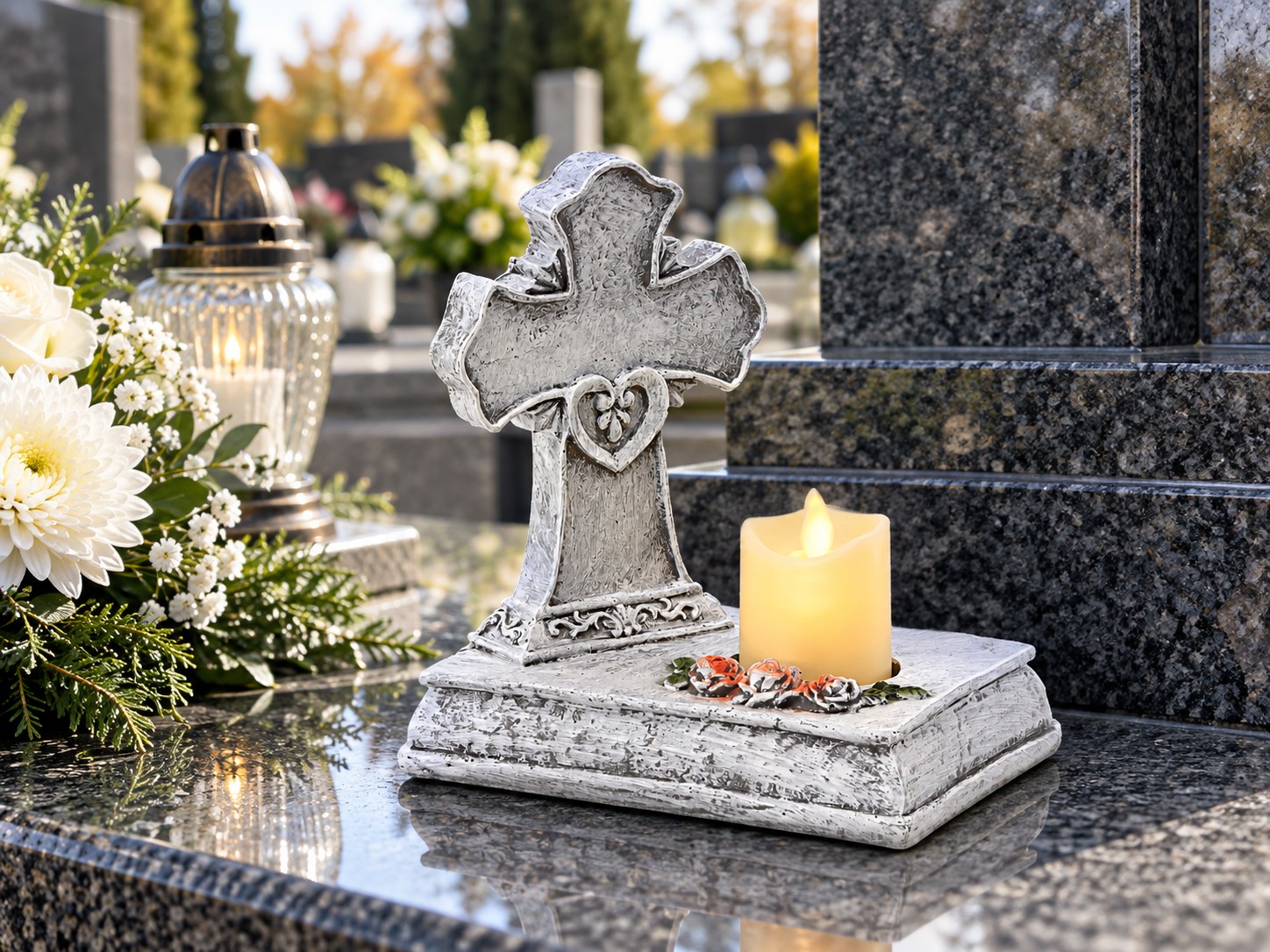 FIGURA KRZYŻ ZE ŚWIECZKĄ LED 22,5 X 14 X 21,5 CM pol_pl_FIGURA-KRZYZ-ZE-SWIECZKA-LED-22-5-X-14-X-21-5-CM-8769-5460_4