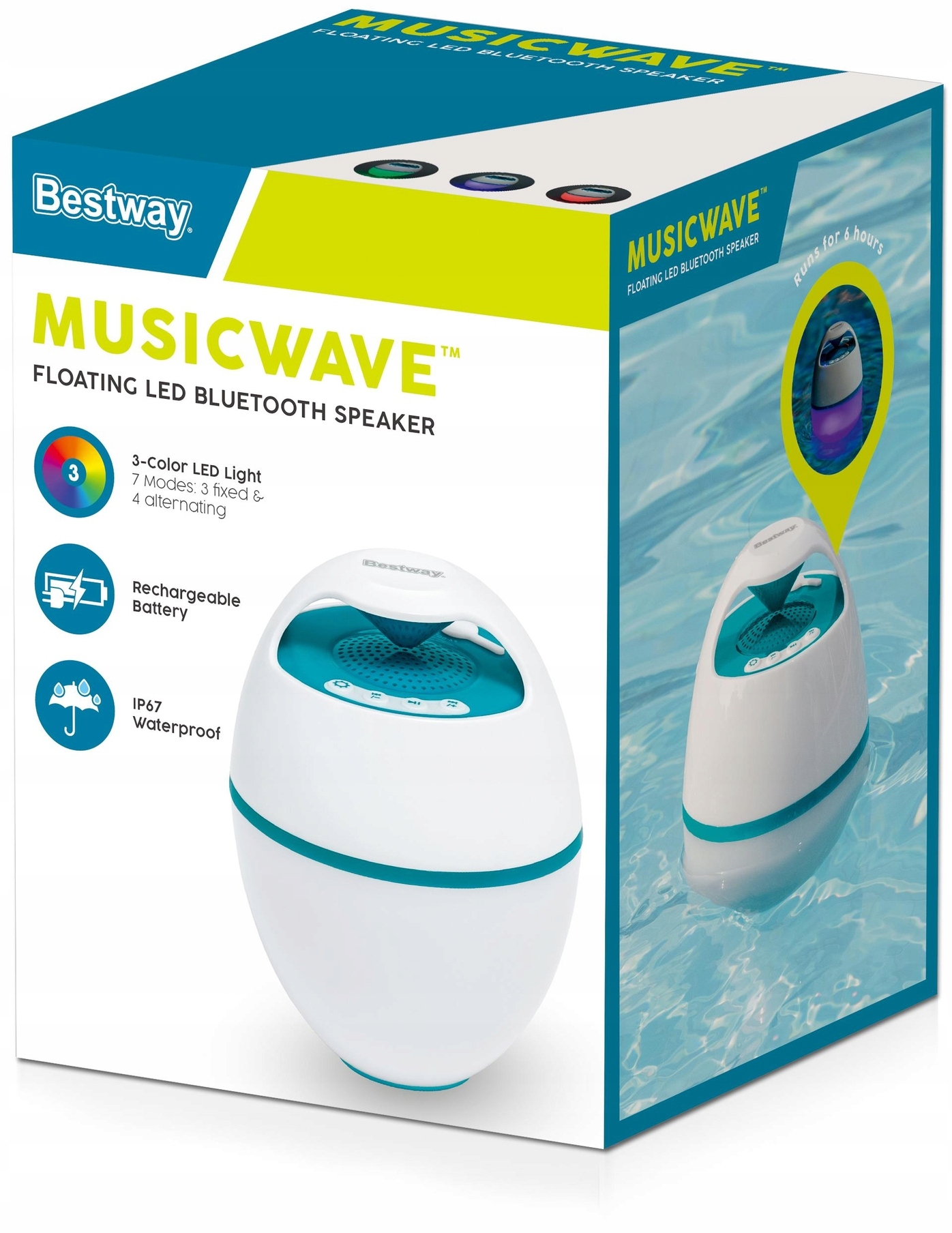 Плавающий динамик Led с Bluetooth (3)