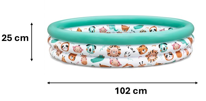 BASENIK OGRODOWY FI 122 X H 25 CM SAFARI 51226
