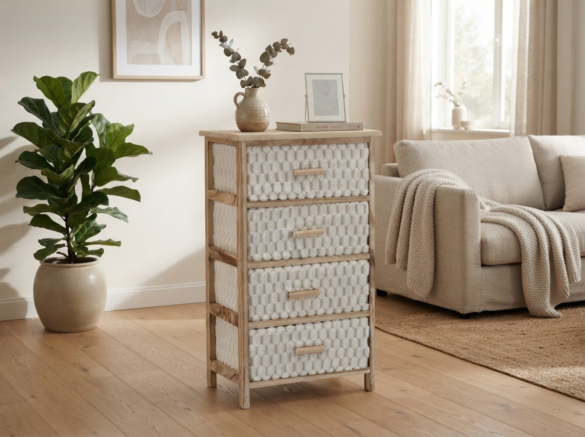 KOMODA Z 4 SZUFLADAMI MATERIAŁOWYMI 40 x 29 x 73 CM pol_pl_KOMODA-Z-4-SZUFLADAMI-MATERIALOWYMI-40-x-29-x-73-CM-12139_8