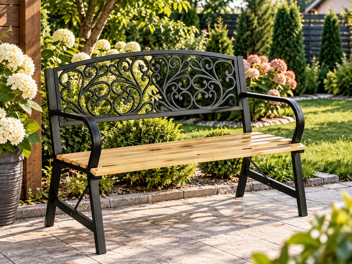 ŁAWKA DO OGRODU 120 x 56 x 89 cm pol_pl_LAWKA-DO-OGRODU-120-x-56-x-89-cm-49_4
