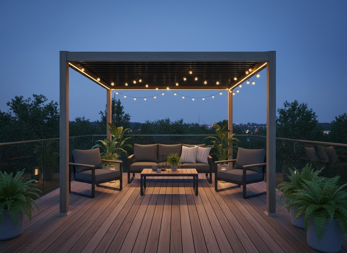 PERGOLA ALUMINIOWA BIOKLIMATYCZNA LED 3 x 4 x 2,5 M DREWNOPODOBNA freepik__stwrz-aranacje-z-pergol-img1-na-tarasie-wieczorem-__40172