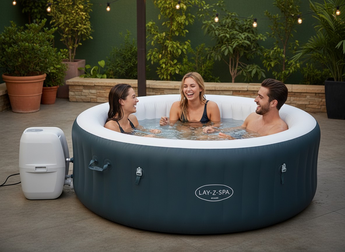 DMUCHANE SPA LAY-Z-SPA MIAMI AIRJET 196 X 66 CM aranżacja