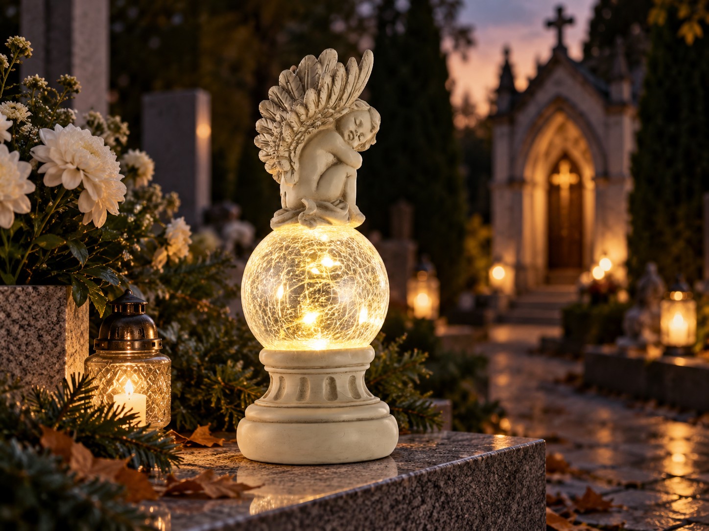 FIGURA ANIOŁEK NA KULI LED EFEKT ZBITEGO SZKŁA 13 x 13 x 33,5 CM pol_pl_FIGURA-ANIOLEK-NA-KULI-LED-EFEKT-ZBITEGO-SZKLA-13-x-13-x-33-5-CM-1734-10613_3
