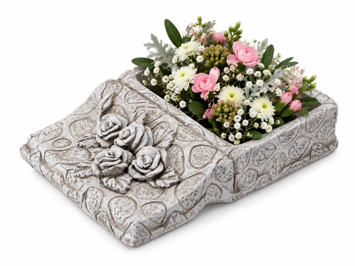 DONICZKA CMENTARNA CEMENTOWA - KSIĘGA Z KWIATAMI SZARA 23,5 X 17 X 5 CM *8875 pol_pl_DONICZKA-CMENTARNA-CEMENTOWA-KSIEGA-Z-KWIATAMI-SZARA-23-5-X-17-X-5-CM-8875-5471_2