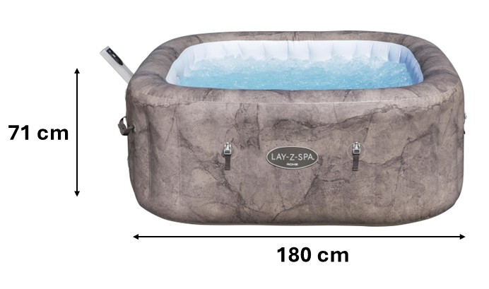 DMUCHANE SPA LAY-Z-SPA ROME AIRJET 180 X 180 X 71 CM *9593 6001k