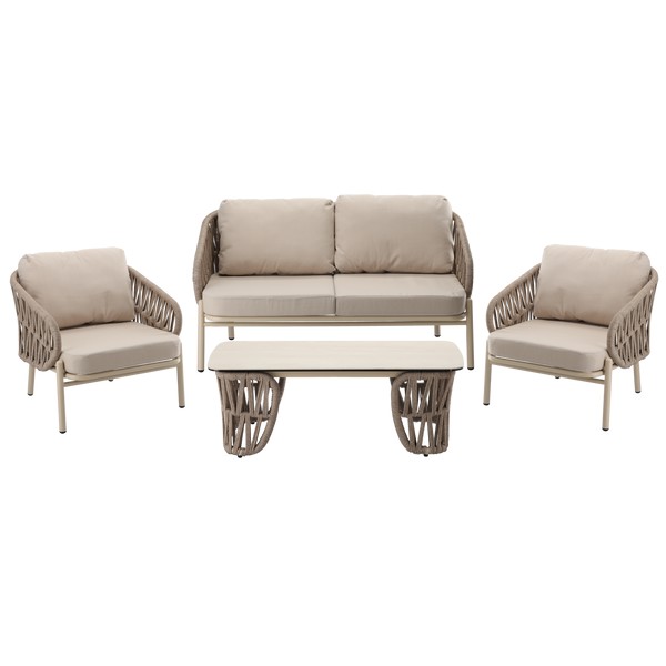 ZESTAW MEBLI ALUMINIOWYCH ( SOFA + 2 FOTELE + STOLIK ) BEŻOWE + BEŻOWE PODUSZKI pol_pl_ZESTAW-MEBLI-ALUMINIOWYCH-SOFA-2-FOTELE-STOLIK-BEZOWE-BEZOWE-PODUSZKI-0418-9061_1