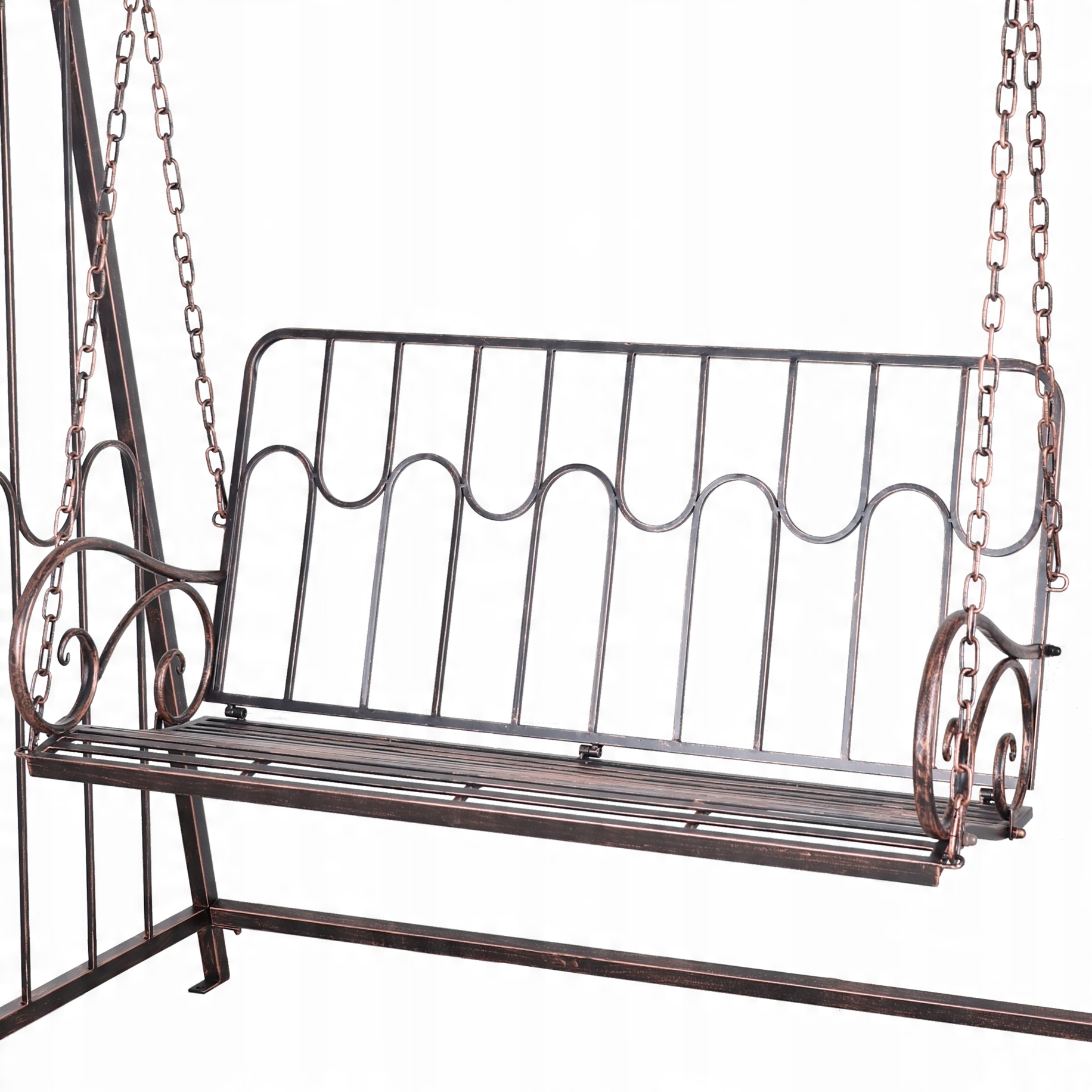 Садовая Качель 162 x 90 x 205 См Античный Бронзовый (5)
