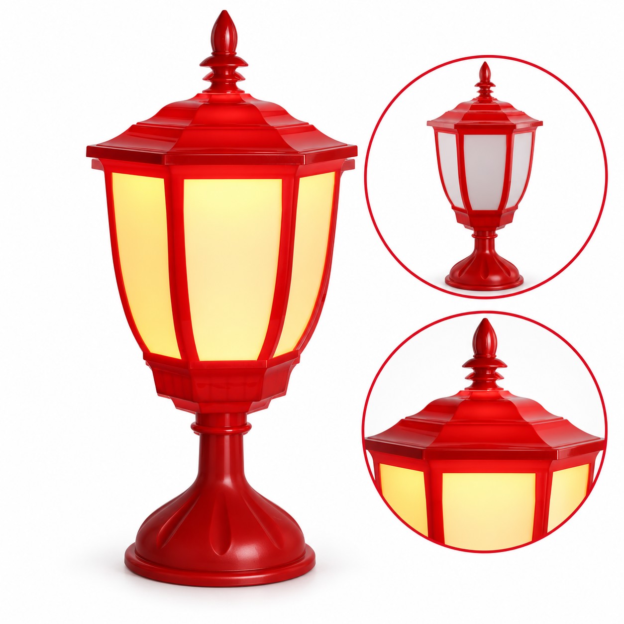ŚWIĄTECZNA MINI LATARNIA 30 x 30 x 55 CM CZERWONA CIEPŁY BIAŁY LED pol_pl_SWIATECZNA-MINI-LATARNIA-30-x-30-x-55-CM-CZERWONA-CIEPLY-BIALY-LED-3844-11717_8