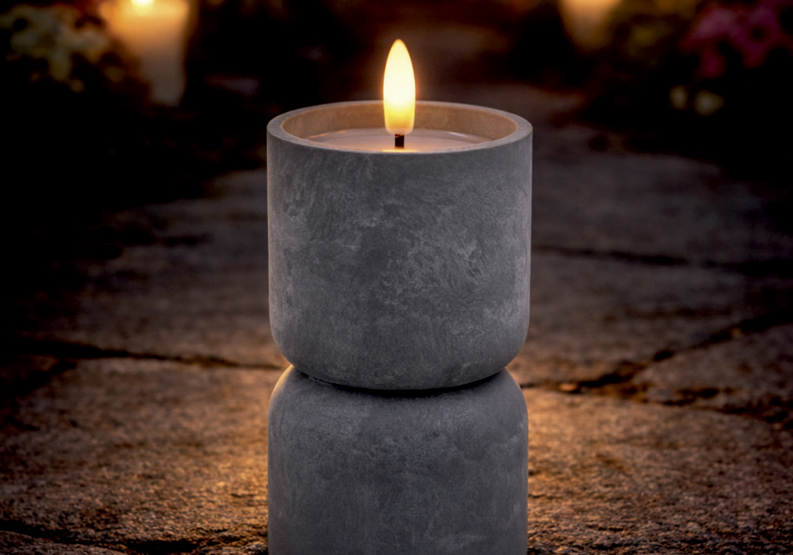 ŚWIECA LED KLEPSYDRA 8 x 15 CM EFEKT BETONU pol_pl_SWIECA-LED-KLEPSYDRA-8-x-15-CM-EFEKT-BETONU-10455_3