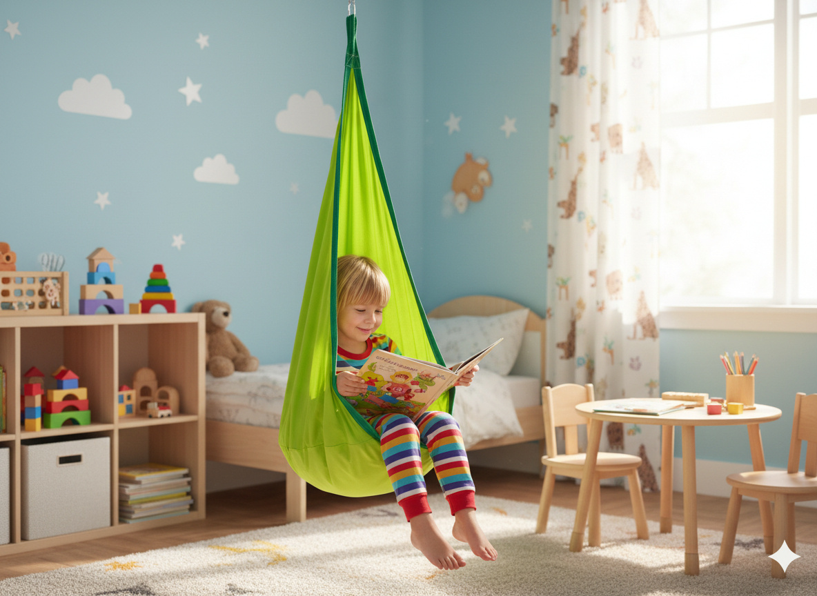FOTEL WISZĄCY - KOKON DLA DZIECI 70 x 150 CM ZIELONY pol_pl_FOTEL-WISZACY-KOKON-DLA-DZIECI-70-x-150-CM-ZIELONY-2248_4
