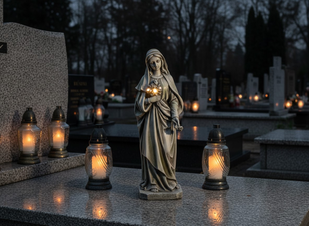 FIGURA ŚW. MARYJA Z BUKIETEM LED - BEŻOWA 16,5 X 17 X 51 CM pol_pl_FIGURA-SW-MARYJA-Z-BUKIETEM-LED-BEZOWA-16-5-X-17-X-51-CM-8738-5457_2