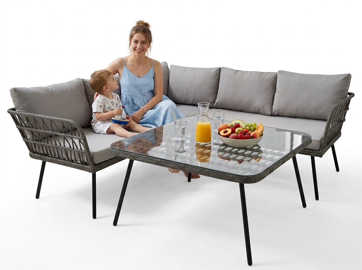 ZESTAW MEBLI OGRODOWYCH (SOFA NAROŻNA, STOLIK) - BRĄZOWY, PODUSZKI - SZARY pol_pl_ZESTAW-MEBLI-OGRODOWYCH-SOFA-NAROZNA-STOLIK-BRAZOWY-PODUSZKI-SZARY-336_14