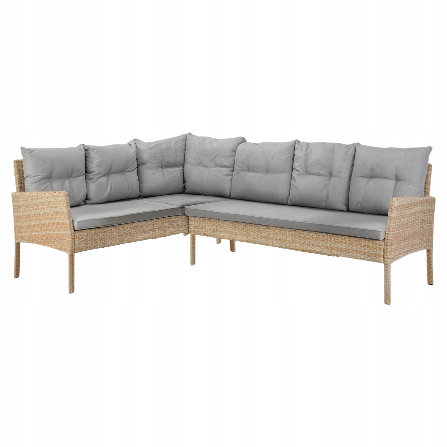 ZESTAW MEBLI RATTANOWYCH "BERNO" (SOFA NAROŻNA + 2 PUFY + STÓŁ) BEŻOWY + SZARE PODUSZKI pol_pl_ZESTAW-MEBLI-RATTANOWYCH-BERNO-SOFA-NAROZNA-2-PUFY-STOL-BEZOWY-SZARE-PODUSZKI-2312_5