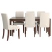 ИКЕА Стол и 6 стульев BJURSTA БЬЮРСТА / HENRIKSDAL ХЕНРИКСДАЛЬ, 898.855.44 - Home Club
