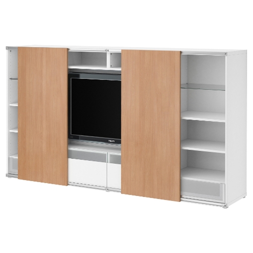 ИКЕА Стойка для телевизора с раздвижными дверцами BESTÅ/
						INREDA, 398.669.77 - Home Club