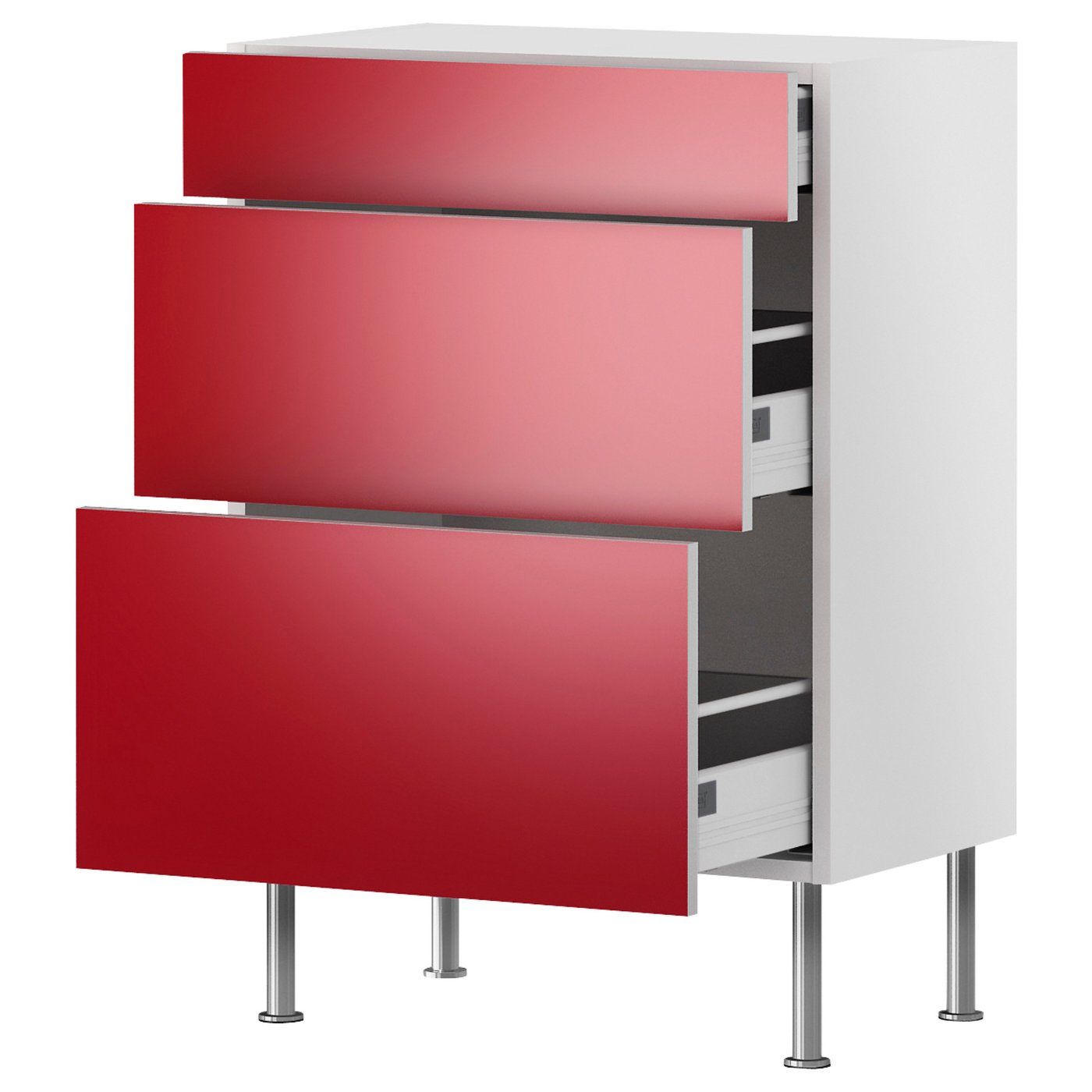 ИКЕА Напольный шкаф с 3 ящиками ФАКТУМ, 199.091.38 — купить в интернет ...