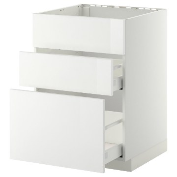 ИКЕА Напольный шкаф + 3 фронт. панели METOD МЕТОД / MAXIMERA МАКСИМЕРА, 790.279.83 - Home Club