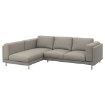 ИКЕА Двухместный диван с лежаком NOCKEBY, 391.108.75 - Home Club