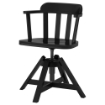 ІКЕА Поворотний стілець з підлокітниками FEODOR, 302.625.28 - Home Club