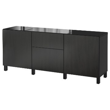 ІКЕА Комбінована стелажна система з дверцятами BESTÅ БЕСТО, 991.972.67 - Home Club