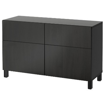 ИКЕА Комбинация стеллажей с дверцами BESTÅ БЕСТО, 091.953.00 - Home Club