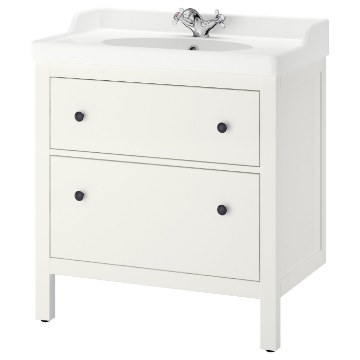 ИКЕА Шкаф для умывальника с ящиками HEMNES ХЕМНЭС / RUTSJÖN, 295.376.42 - Home Club