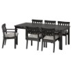 ИКЕА Стол + 6 стульев с подножкой. ÄNGSÖ ЭНГСО, 091.575.34 - Home Club