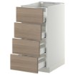 ИКЕА Напольный шкаф 4 фронт панели METOD МЕТОД / MAXIMERA МАКСИМЕРА, 299.130.26 - Home Club