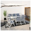 ИКЕА Стол + 6 раскладных стульев ÄNGSÖ ЭНГСО, 991.573.94 - Home Club, изображение 2