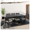 ИКЕА Стол + 6 стульев с подножкой. ÄNGSÖ ЭНГСО, 091.575.34 - Home Club, изображение 2