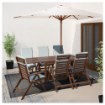 ИКЕА Стол + 6 раскладных стульев ÄPPLARÖ ЭПЛАРО, 791.564.61 - Home Club, изображение 2