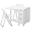 ИКЕА Стол и 2 складных стула NORDEN / NISSE, 791.274.02 - Home Club