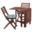ИКЕА Стол + 2 складных стула ÄPPLARÖ ЭПЛАРО, 091.835.66 - Home Club