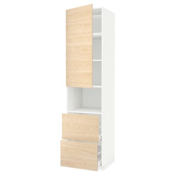 ИКЕА Высокий шкаф для микроволновки METOD МЕТОД / MAXIMERA МАКСИМЕРА, 394.606.37 - Home Club